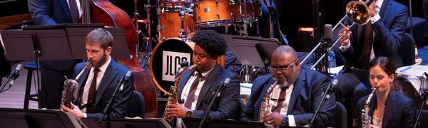 Players from Jazz at Lincoln Center performing on stage