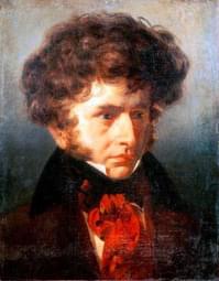 Portrait of Hector Berlioz by Emile Signor, 1832