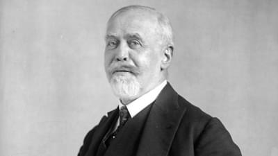 Black and white photo of Paul Dukas