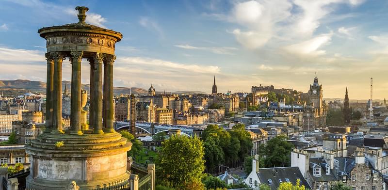 View of Edinburgh Skyline from Carlton Hill