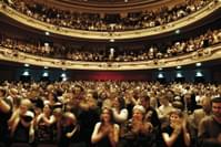 Crowd in Edinburgh's Usher Hall stood up cheering