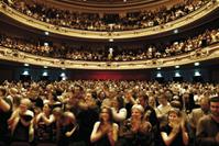 Crowd in Edinburgh's Usher Hall stood up cheering