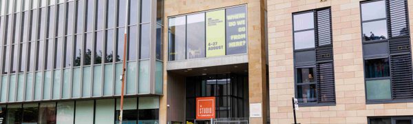 The main entrance to the Studio Theatre