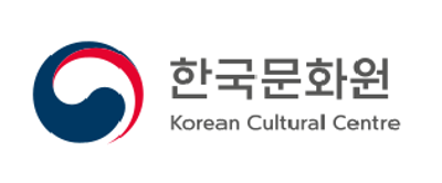 Korean Cultural Centre logo, red and blue swirl next to 'Korean Cultural Centre' written in Korean and English